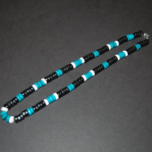 Men Necklace,Wood Necklace,Surfer Necklace,Tribal Style,Chocker,Beach Necklace - Picture 2 of 3